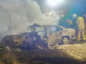 Makabryczny wypadek na Podlasiu. Mężczyzna spłonął żywcem